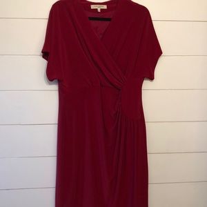 Red dress with kimono sleeves